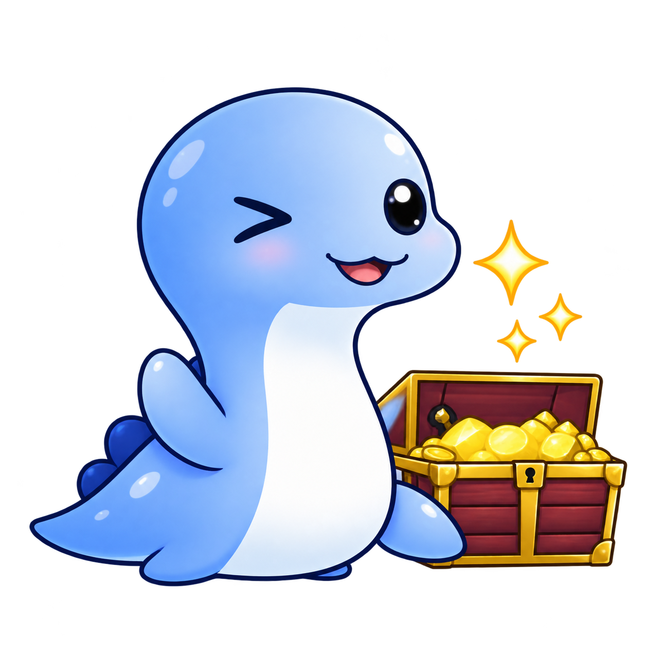ネッシーと宝箱